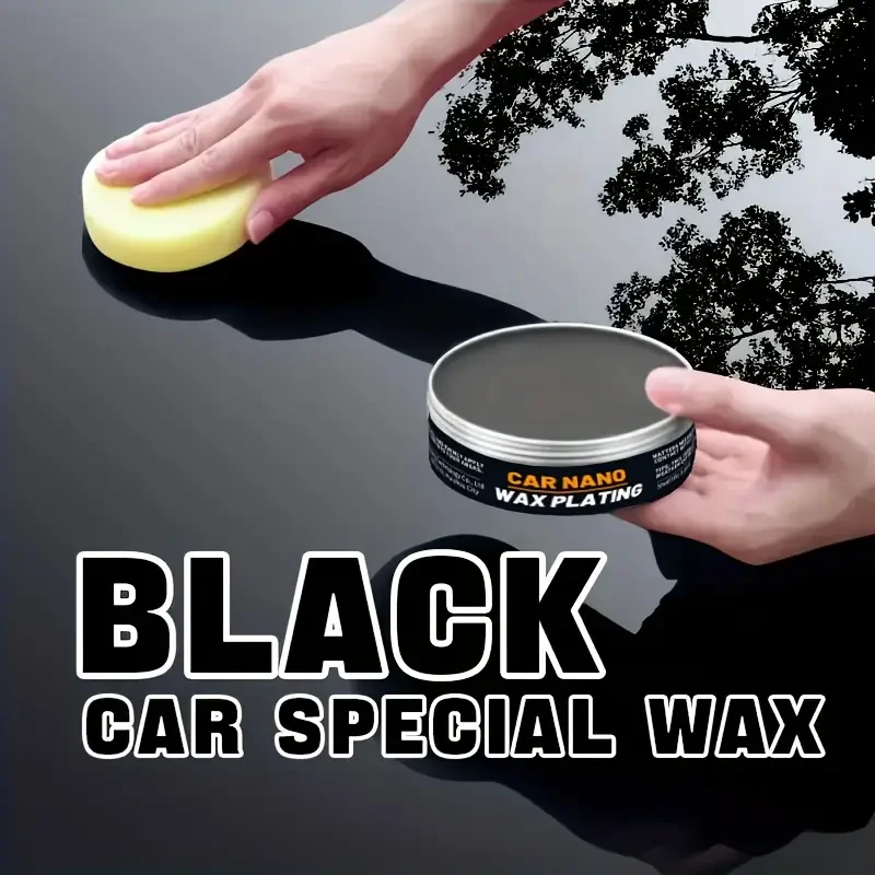 Premium Black Car Wax - Global Dark Enhancement,Mirror Shine, UV Protection and Long-Lasting Shield for Vehicles with Dark Paint