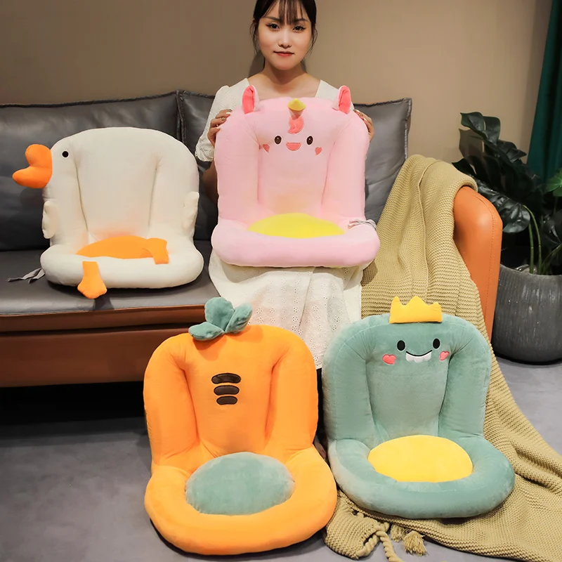 

1pc 65cm Cartoon Unicorn Duck Dinosaur Animal Seat Cushion Kawaii Plush Sofa Chair Cushions Pillow Home Room Decor Kids Gifts