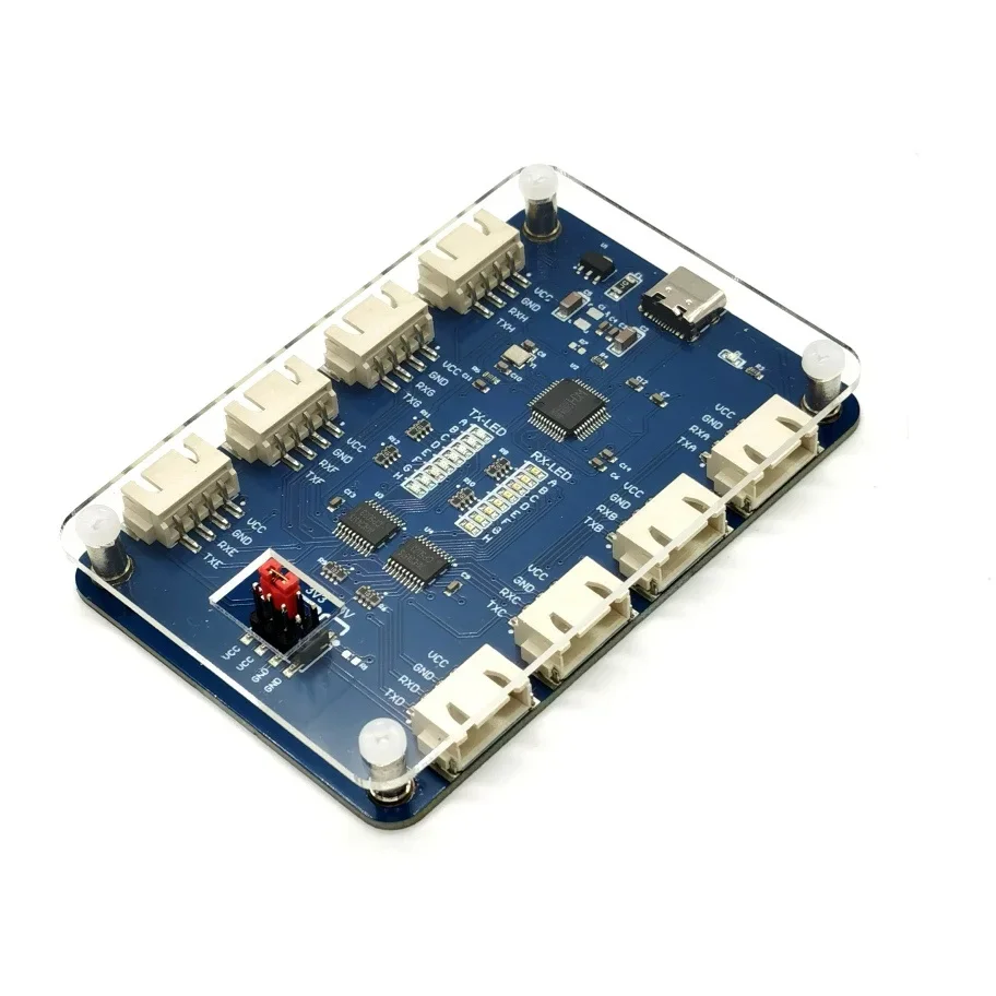 

USB до 4CH/8CH TTL последовательный модуль Независимый последовательный порт до чипа CH348 6 Мбит/с
