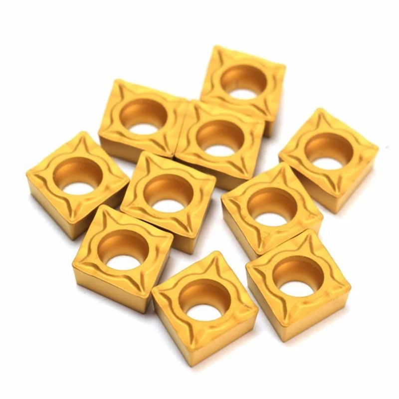 10 pces ccmt120404 ccmt120408 hm ybc251 ybc252 ferramentas de gerencio externo original insere carboneto torno ferramenta cortador para aço
