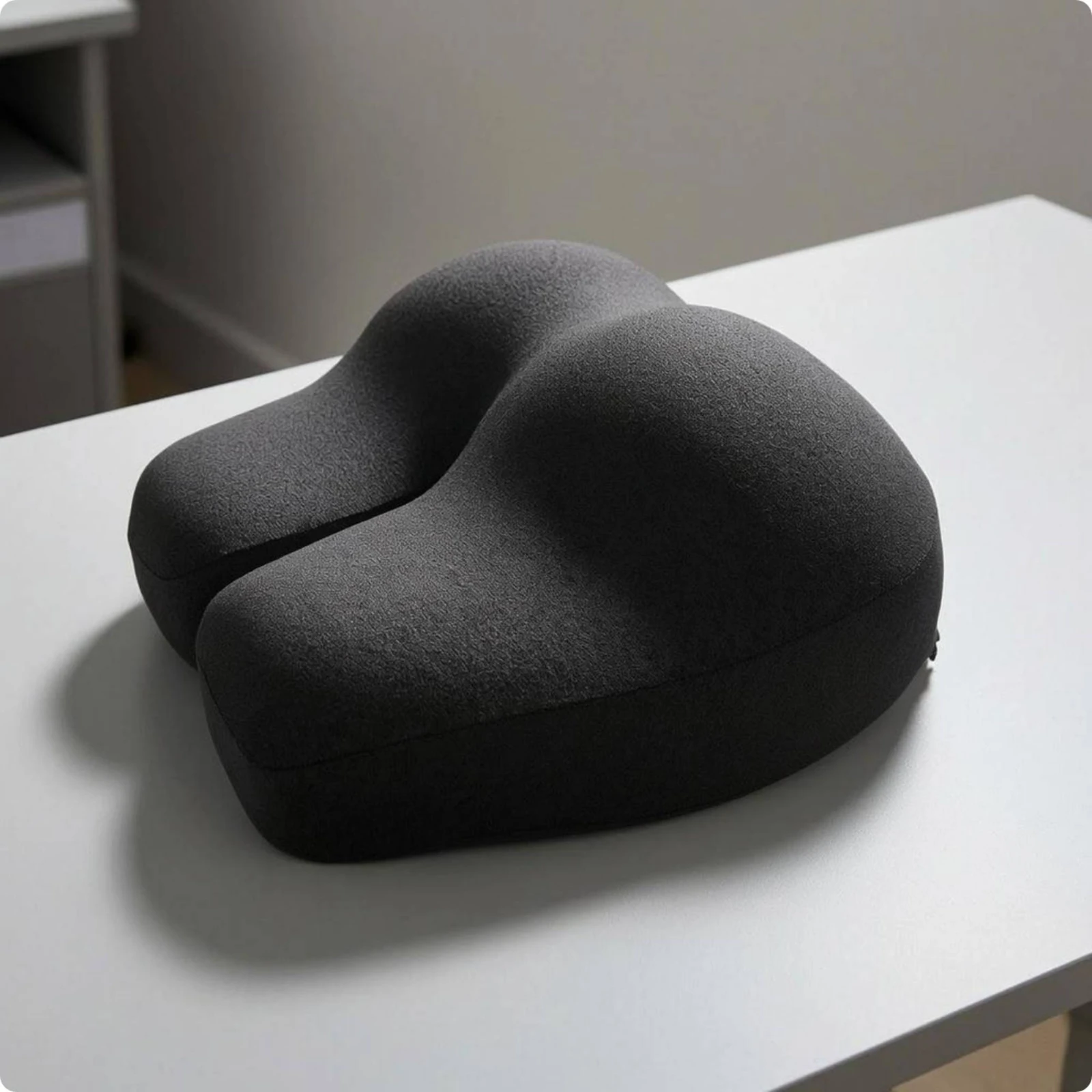Prone Sleeping Pillow Soft Cotton Filling Hip-Shaped Pillow Supportive Ergonomic Design for Sofa