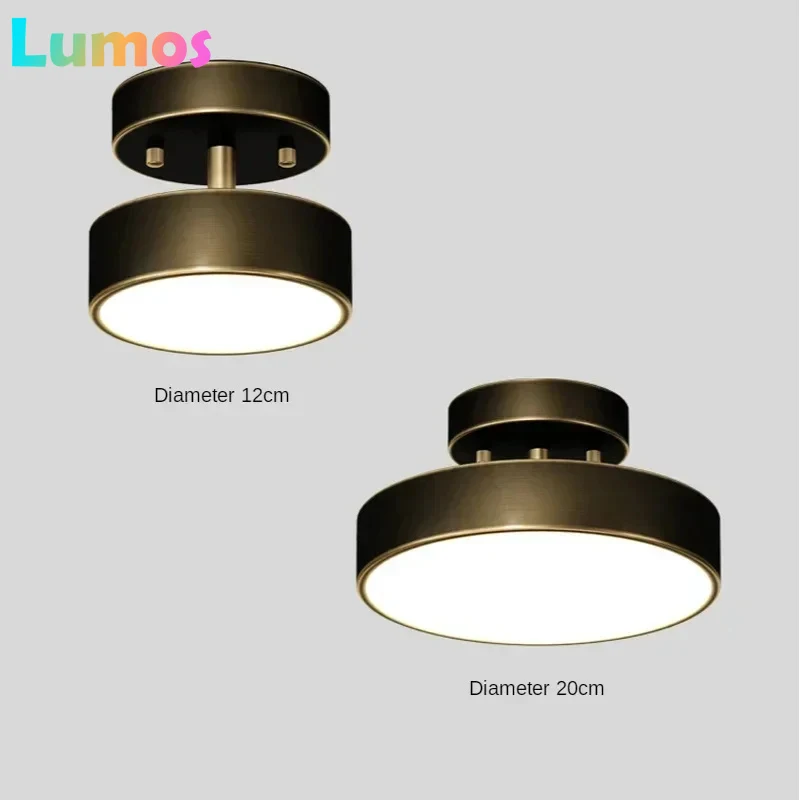 

PD Gold Ceiling Lamp Luxury Lighting for Corridor Living Room Bedroom Hallway Front Porch Kitchen - Interior Decoration Light