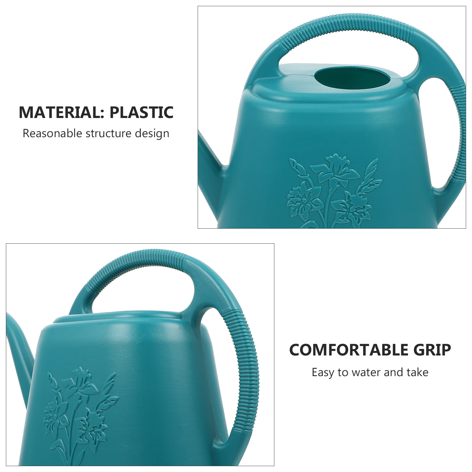 

Long Spout Watering Can Plastic Sprinkler Pots Plants Flower Indoor Outdoor Garden Kettle Lightweight Durable Safe Material Easy