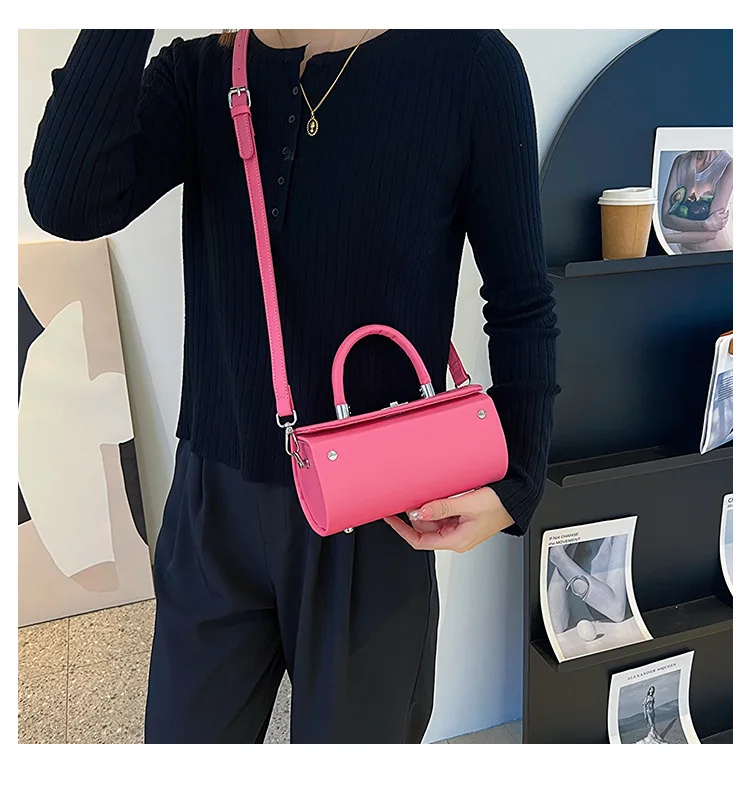 Luxury Brand Barrel-shaped  Handbag Purses Women Crossbody Bag Clutch 2024 New Designer Messenger Evening Tote High Quality