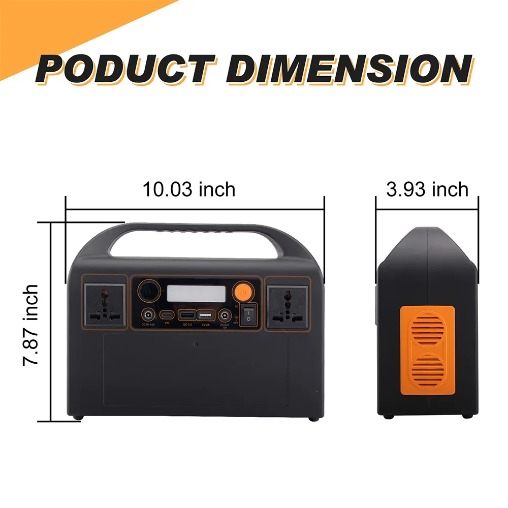 Central eléctrica portátil de 300W, generador solar de 310Wh 900000 Banco móvil de emergencia al aire libre de mAh 220V LiFePO4 para acampar en casa