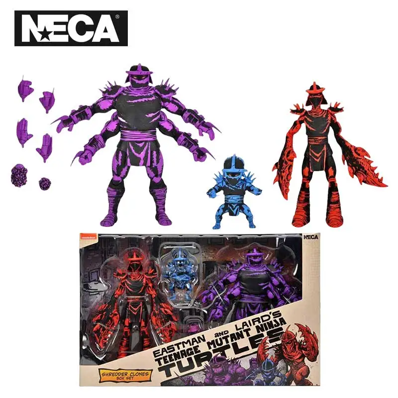 

NECA 54383 Teenage Mutant Ninja Turtles (Mirage Comics) Action Figures Shredder Clones Box Set 18 Cm Original Doll Gift Toys
