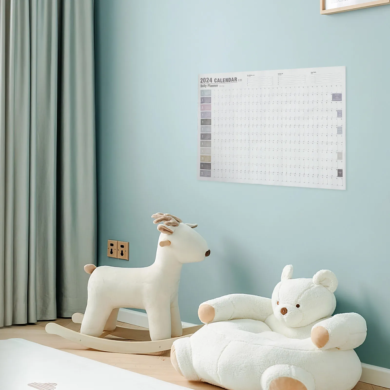2020 Calendar Wall Sticker Planner Schedule Organizer for Learning Saving Habits Daily Planning New Year