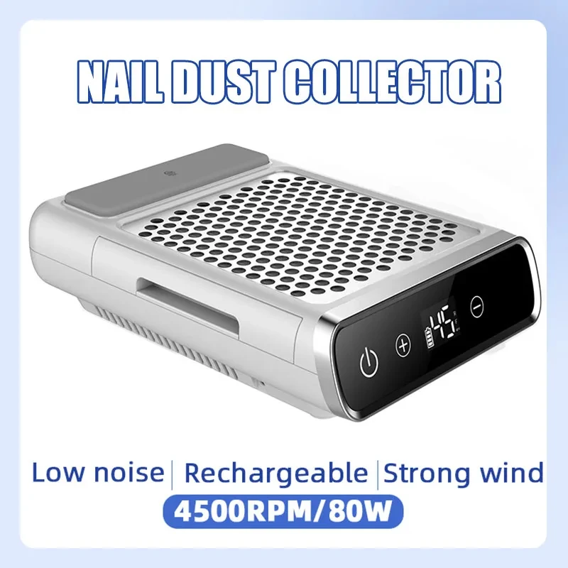 Nail Dust Extractor Vacuum – Professional Manicure Equipment with Adjustable Speed & Reusable Filter
