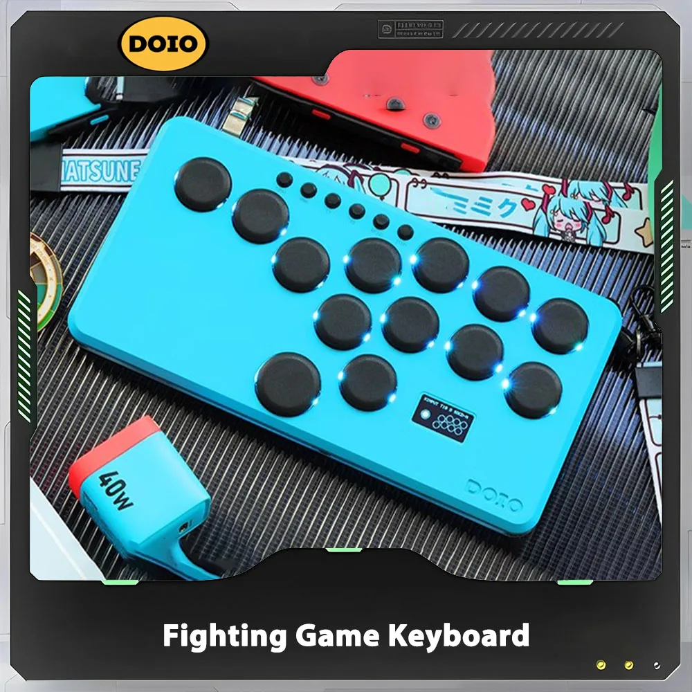 

DOIO KBGM-H06M Fighting Mechanical Keyboard Aluminium Alloy RGB Customized Gamer Keyboard Keypad Gaming Accessories Gift