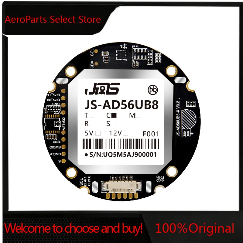 AeroPartsJS-AD56UB8 High Precision GPS Board with Dual Frequency GNSS Chip for Industrial Dr-one U-AV for Unmanned Systems and U