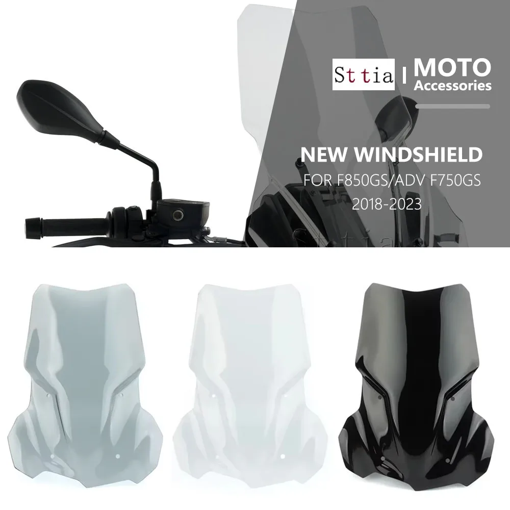 

Лобовое стекло для BMW F750GS F750 GS F850GS ADV 2018-2021, ветровые дефлекторы мотоцикла, увеличенный крепежный кронштейн F850 GS