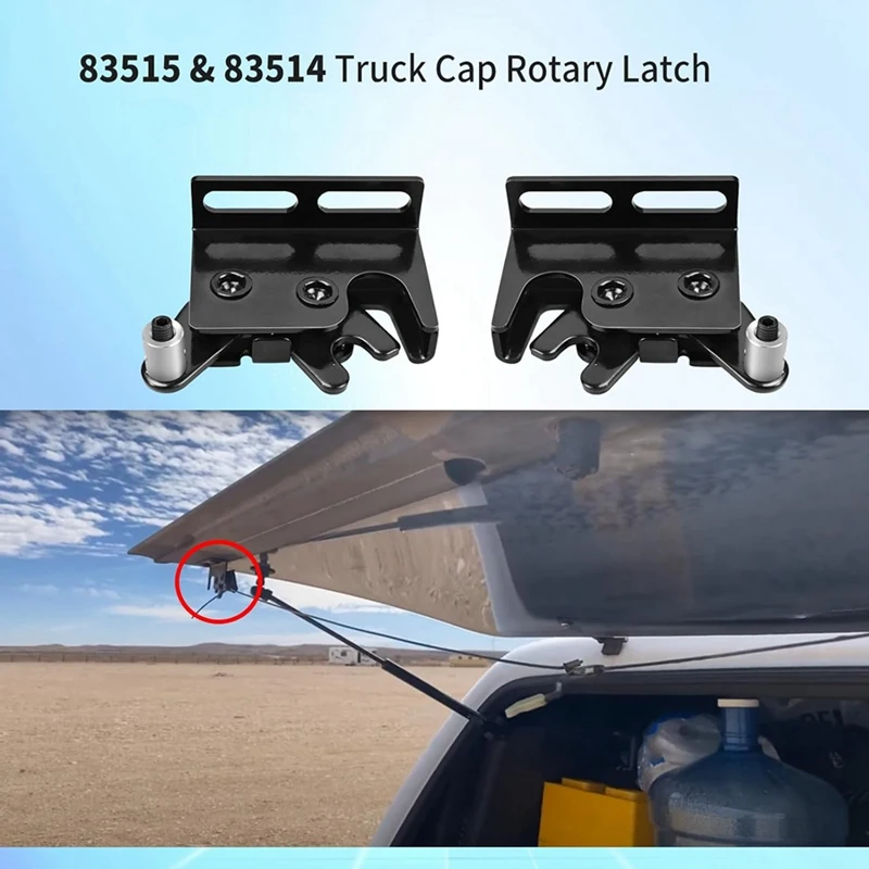 1 Pair 83515 & 83514 Truck Cap Rotary Latch For Leer 100XL/XR/XQ/180XL 700 Tonneau Replacement