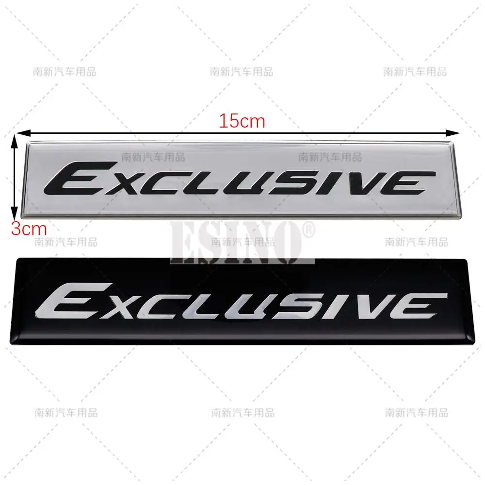 Auto Styling neue 3d exklusive Metall Aluminium kleber hinten Kofferraum Kotflügel Kleber Abzeichen Körper Heckklappe verdrängen dekorative Emblem