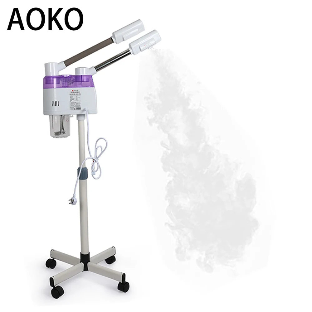 AOKO Hot&Cold Spray Machine Facial Steamer Home Spa Ozone Steaming Ion Sprayer Face Vaporizer Skin Care Adjustable Intensity