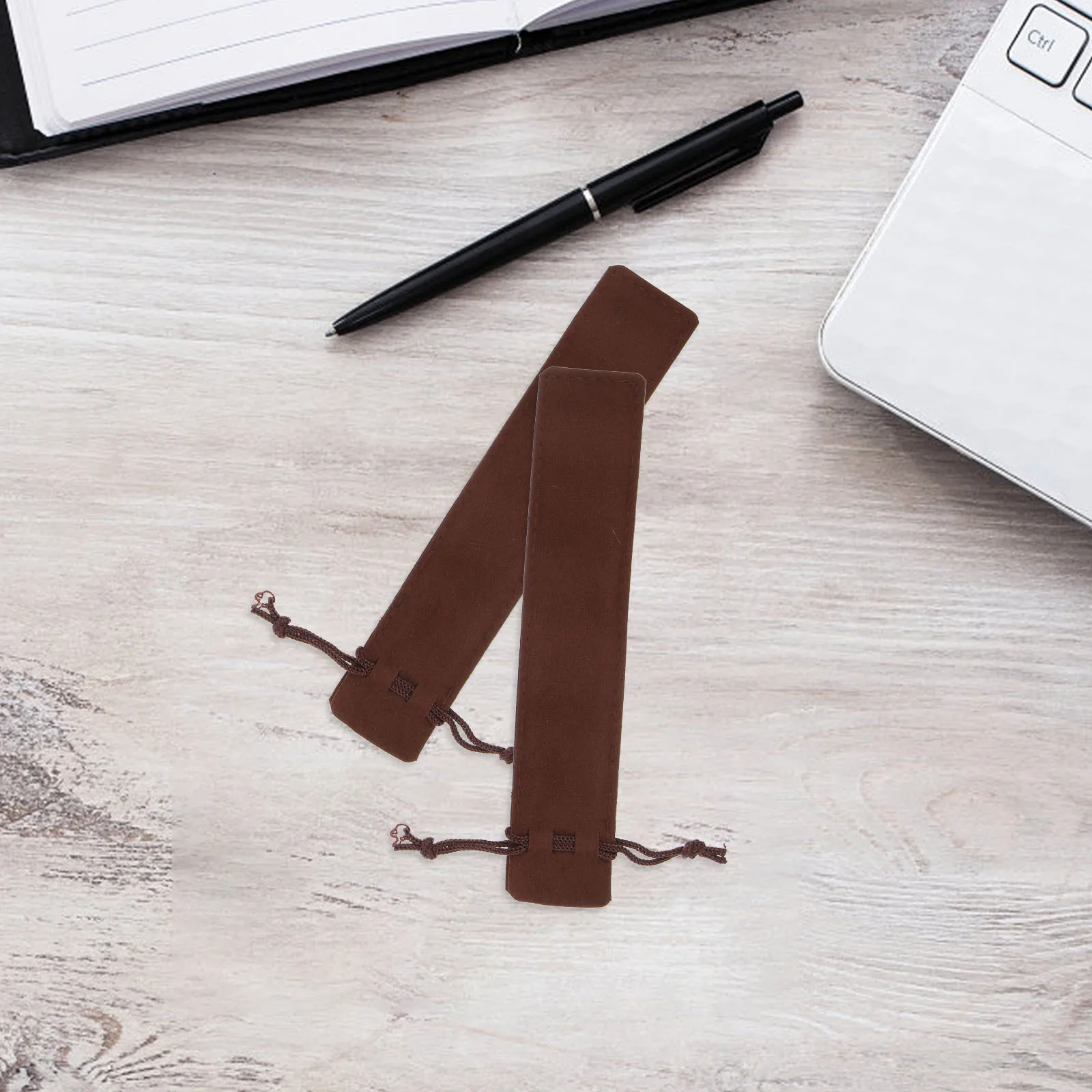 

15 Pcs Black Soft Bags for Storing Single Pen Gift Pouches Pencil Sleeve Diy Pens