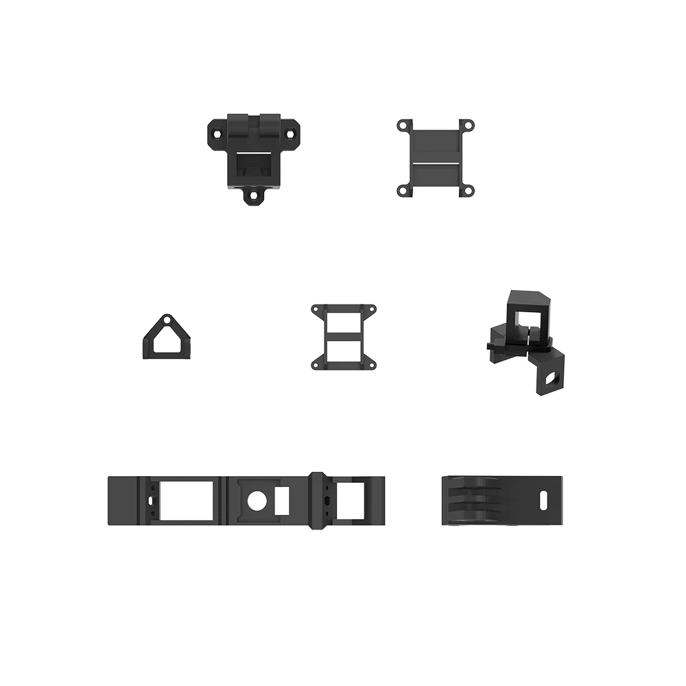 Helion 10 piezas de repuesto FPV para placa media/toldo/placa inferior/brazos/paneles laterales/placa lateral de cámara CNC/piezas de TPU/placa V1.1