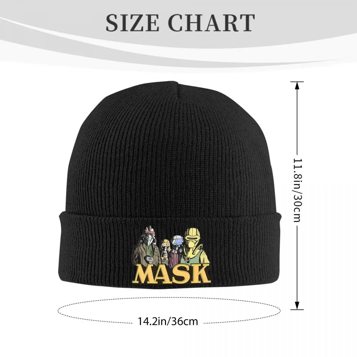 MASK Mobile Armored Knitted Hat Women's Men's Beanie Winter Hats Acrylic 80s Toys Cartoon Warm Caps