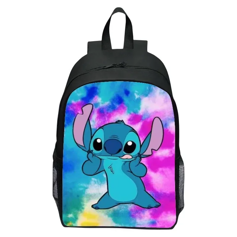 Disney Cute Stitch Cartoon Print Children\'s Backpack Boys and Girls Accessories Kindergarten Backpack Kids Gift Travel Bag