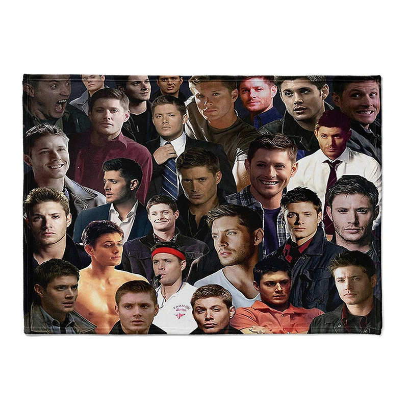 Gaslight Gatekeep Girlboss Dean Winchester Photo Collage Throw Blanket for Women Men Girls Boys Kids Pets Dogs Cats Couch Sofa