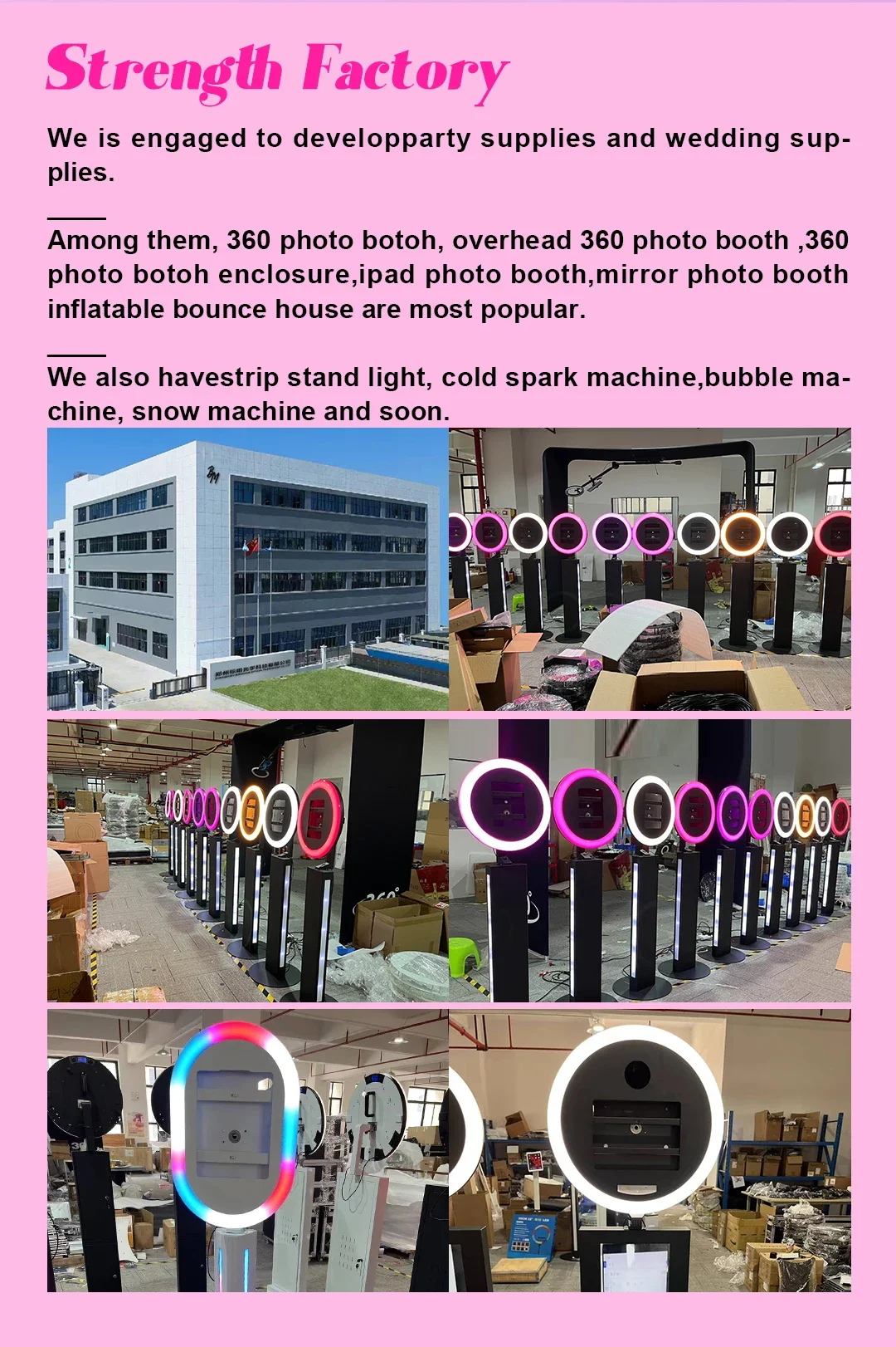 Mesin photo booth dengan layar LCD