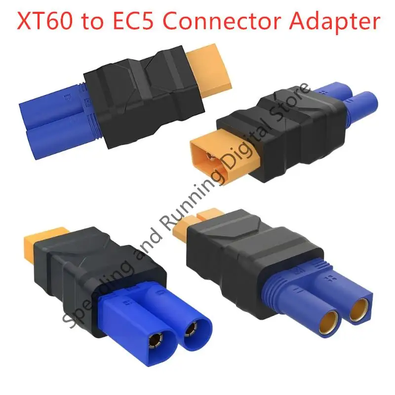 XT60 to EC5 Connector XT60 Male Female to EC5 Male Female Connector Plug Power Adapter for RC FPV Vehicle Lipo Battery