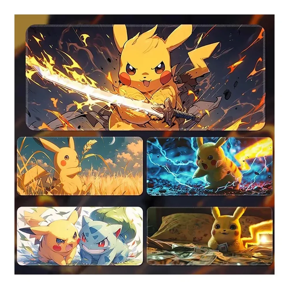 DIY Mouse Pad 3MM thick Pikachu Cartoon Cute Anime Custom Computer Keyboard Pad Customizable Anime Game Peripheral Holiday Gift