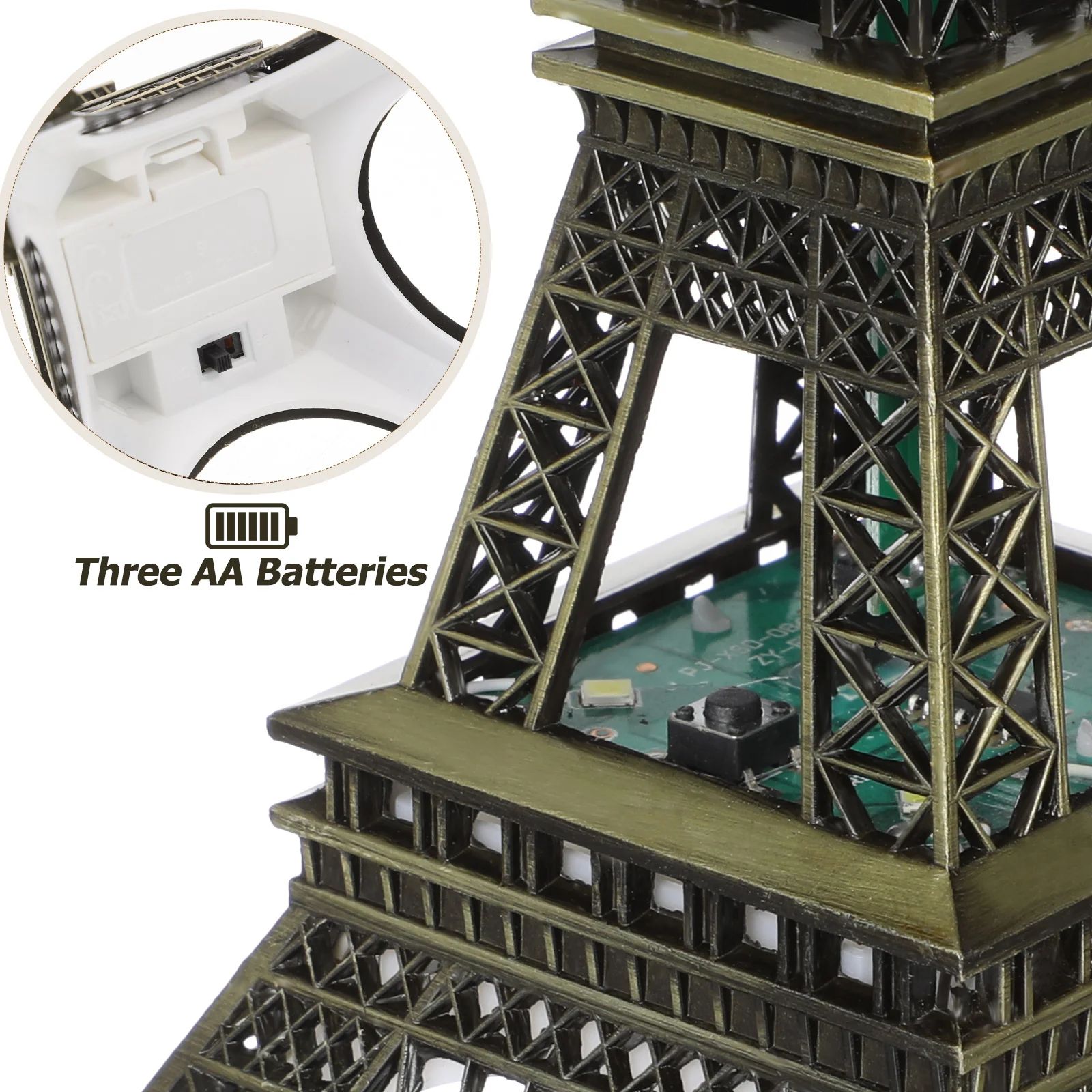 Eiffel Tower Night Light Table Decorations Shine Wedding Statue Party Favor Zinc Alloy Travel LED