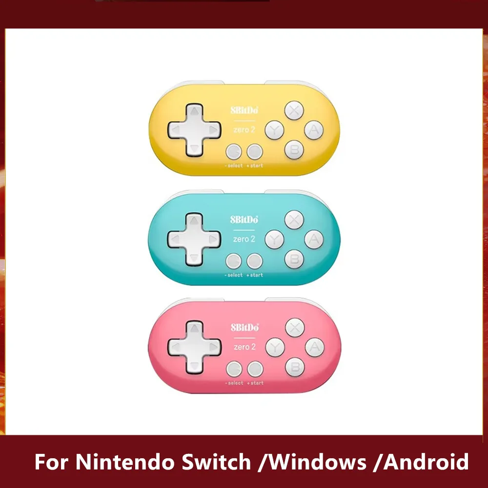 8BitDo Zero 2 Bluetooth Gamepad Switch Controller Compatibel voor Nintendo Switch Windows Android mac OS Mini Game Crontroller