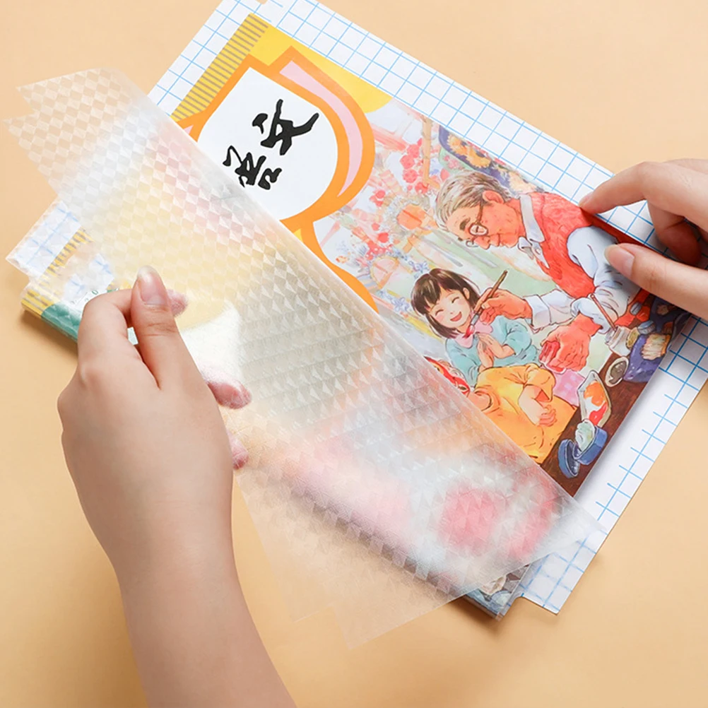 16 Pcs Book Sleeve Protector Cover Protective Film Covers for Textbooks Adhesive