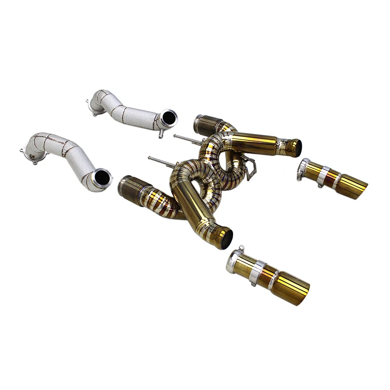 

YK Straight Full Exhaust For Mclaren 720s 4.0 2017-2019 Titanium X Pipe Rear Muffler Catback Race Exhaust Downpipe Header
