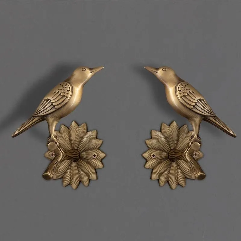 Brass curtains hook personality creative bird curtains buckle curtains 6