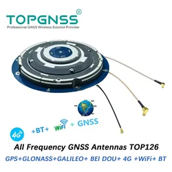 TOP126 GNSS yüksek hassasiyetli rtk anteni Dahili anten L1 L2 L5 4G wifi Bluetooth TOPGNSS gps glonass galileo beidou