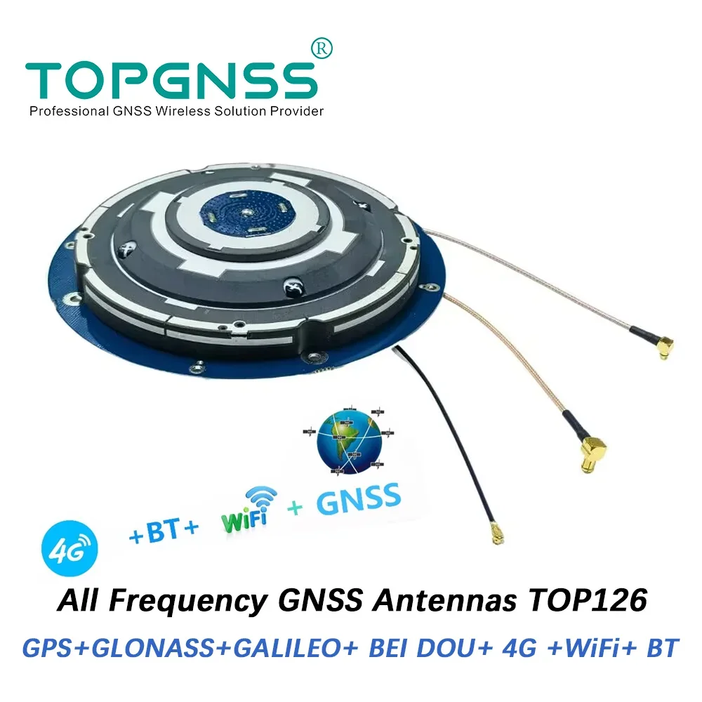 TOP126 GNSS high precisicors rtk antenna  Built in antenna L1 L2 L5  4G wifi Bluetooth  TOPGNSS gps glonass galileo beidou