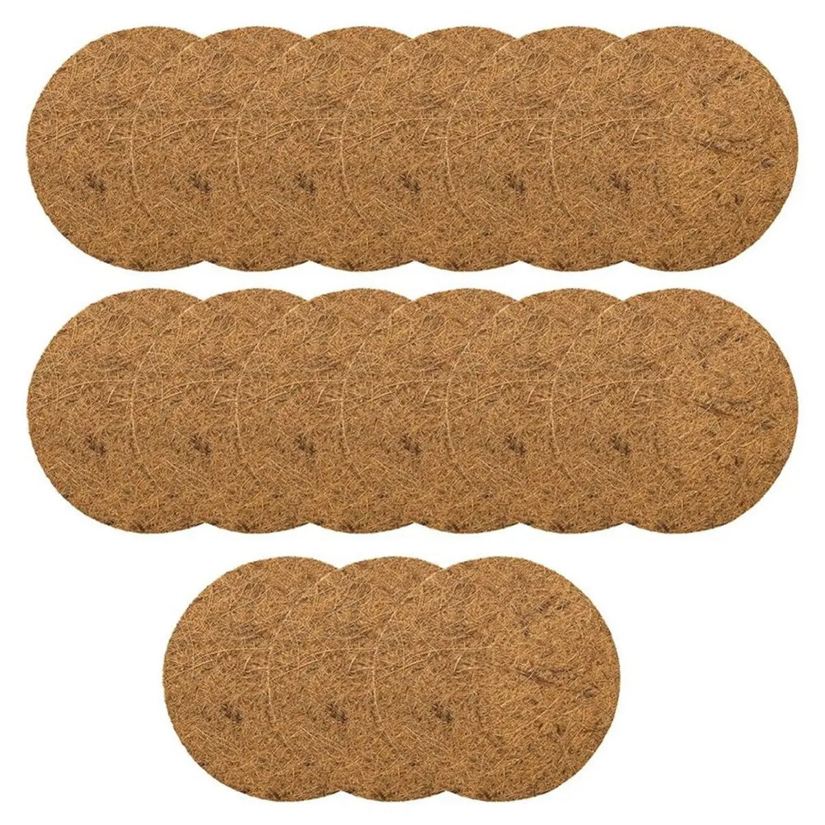 ABDD HOT  15 Packs Pigeon Nest Pads, Bird Breeding Mat for Chicken, Natural Coconut Fiber Bird Egg Mat, Nesting Bowl Box Pad