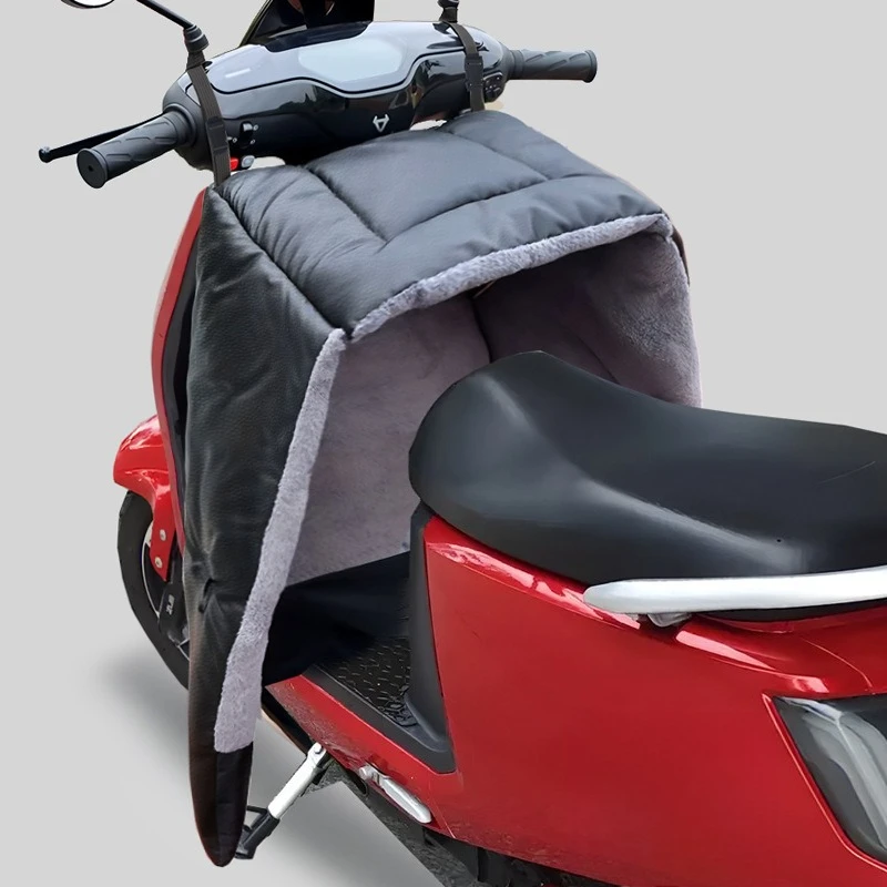 useful Winter Split Electric Motorcycle Windshield Is Piled and Thickened To Increase Waterproof Battery Car Leg Guards Windshie