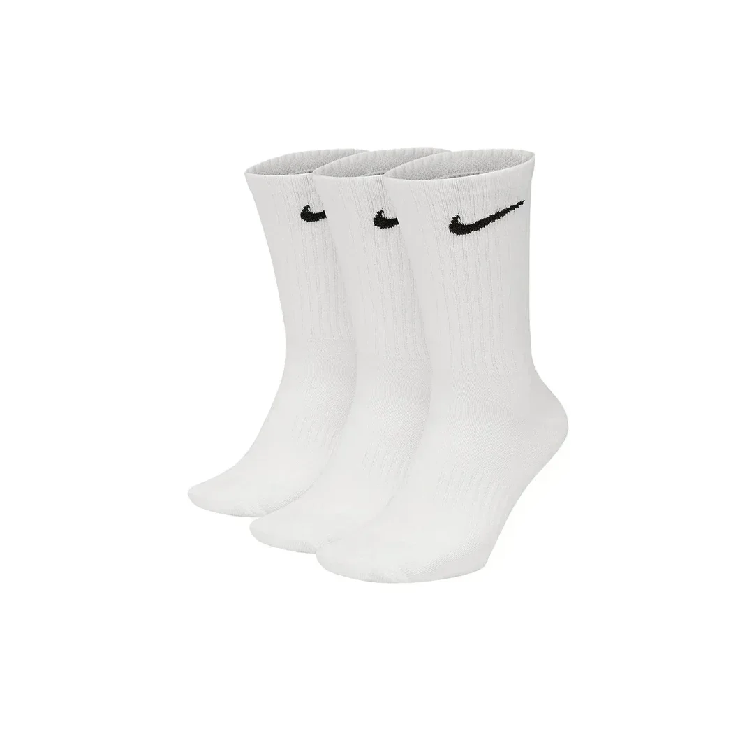 Nike Everyday Lightweightcrew Unisex Sports Socks Men\'s and Women\'s 3 Pairs Stockings for Athletic Training S M L XL SX7676