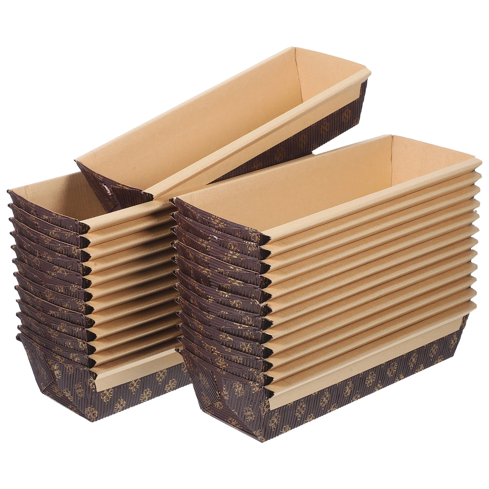 

25 Pcs Bread Tray Loaf Baking Pan Container Paper Pans for Corrugated Small Ship Type