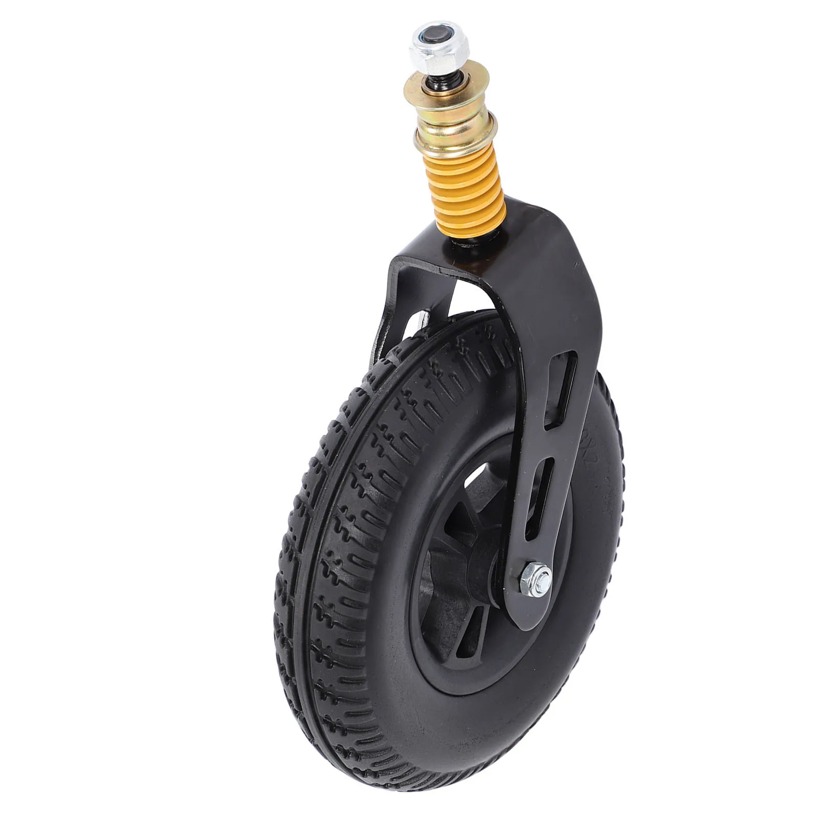 8 Inch Wheelchair Front Wheel Smoother Use Sturdy Universal Solid Wheelchair Front Caster for Walker Grocery Cart Scooter