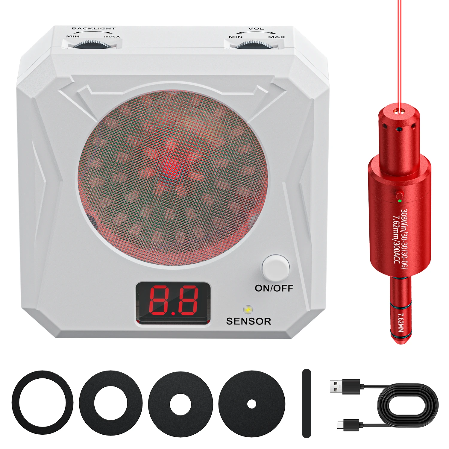 

308win.3030-06 Dual purpose Red Dot Trainer and Infrared Induction Electronic Laser Target Training Toy Equipment