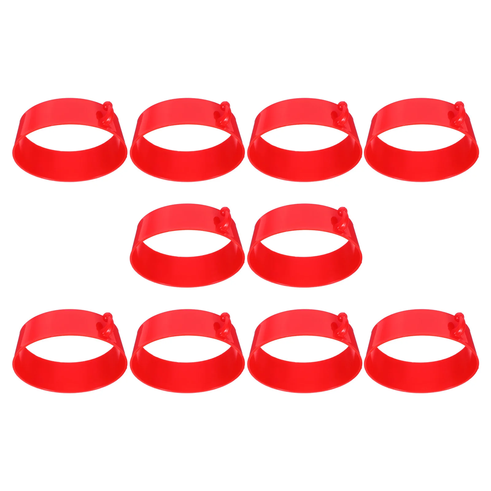 10pcs Road Cone Chain Connector Plastic Safety Barrier Link For Traffic Parking Barrier Construction Site Lightweight