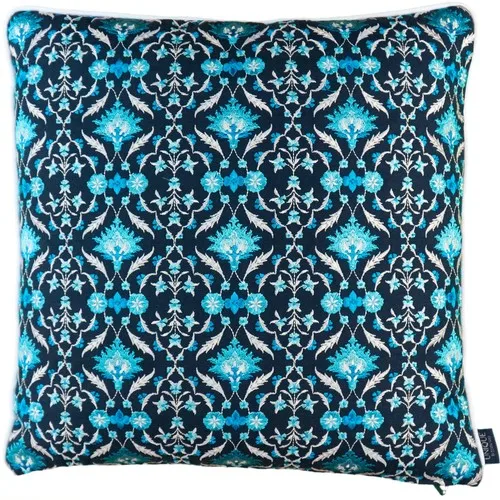 Unique By Dilara Yarcı Turquoise Series Special Design Embroidered Pillow decorate