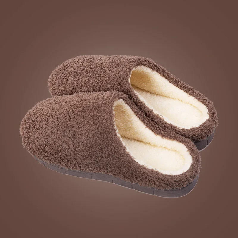 Women Indoor Slippers Warm Plush Lovers Home Slipper Anti Slip Autumn Winter Shoes Woman House Floor Soft Slient Slides
