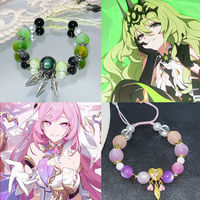 Anime Elysia Mobius Fuka Women Bracelet Honkai Impact 3 Bracelets Woman Fashion game Cosplay Lovely Crystal Chain Bangles Gift