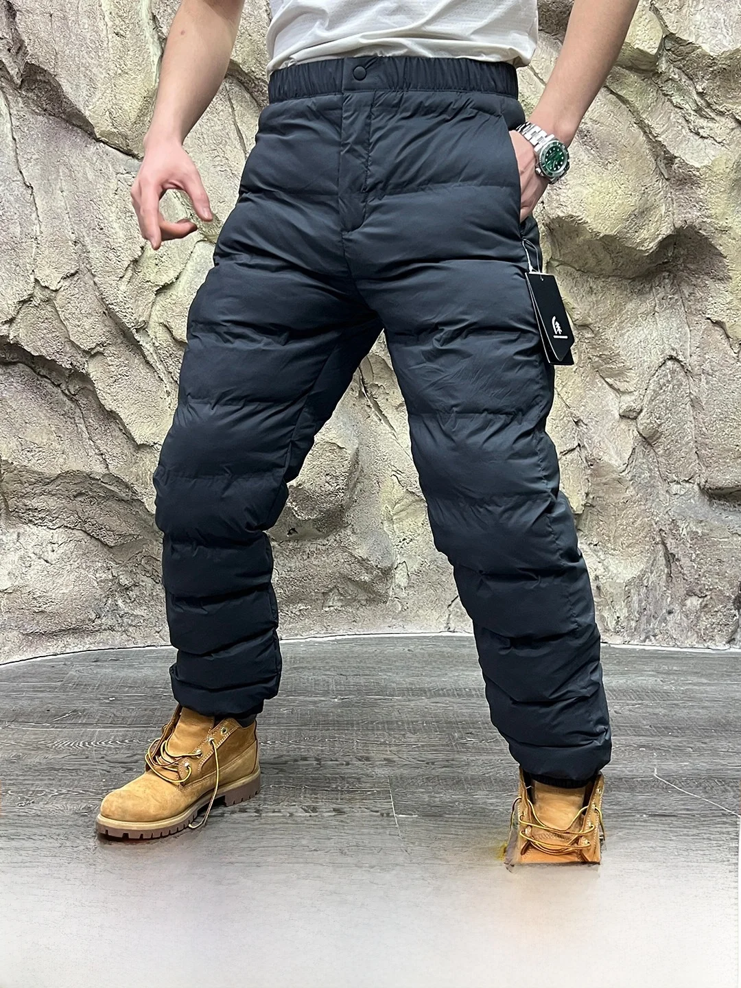 Winter Warmth Guaranteed! Outdoor Tech Cotton Trousers Full Glue Sealing Waterproof Youth Fashion Straight Leg Long Pants