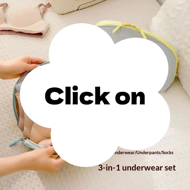 Portable Travel Underwear & Bra Storage Bag, Water Resistant Large Capacity Organizer for Business Trips & Luggage Packing