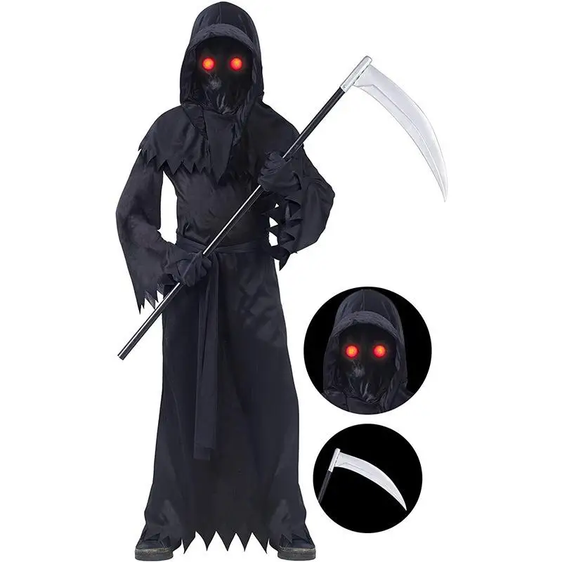 

Хэллоуин Бог Смерти Костюм Опора Ролевая Планг Сценическое Представление Террористическая Сцена Сова Одежда Женская Моя