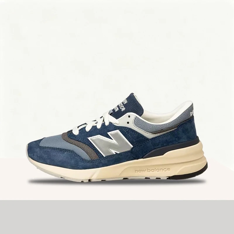 New Balance NB997R Unisex Blue/Silver Leather Commuter Runners – Comfortable Durable Sole & Urban Casual Fit U997RHB