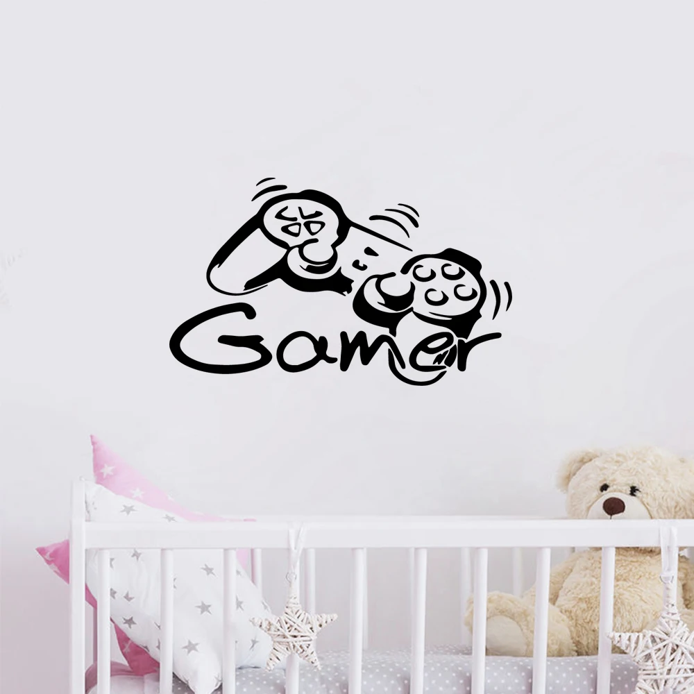 

1 pc hot sale gamer family decor Wall Sticker Pvc Wall Art Stickers Modern Fashion Wallsticker Waterproof Wall Art Decal