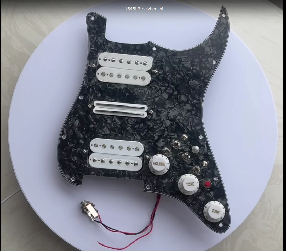 

HSH Upgrade Prewired Pickguard Pickups Set Multifunction Switch White LP Alnico 5 Humbucker Pickup 4 Single Cut Way Switch