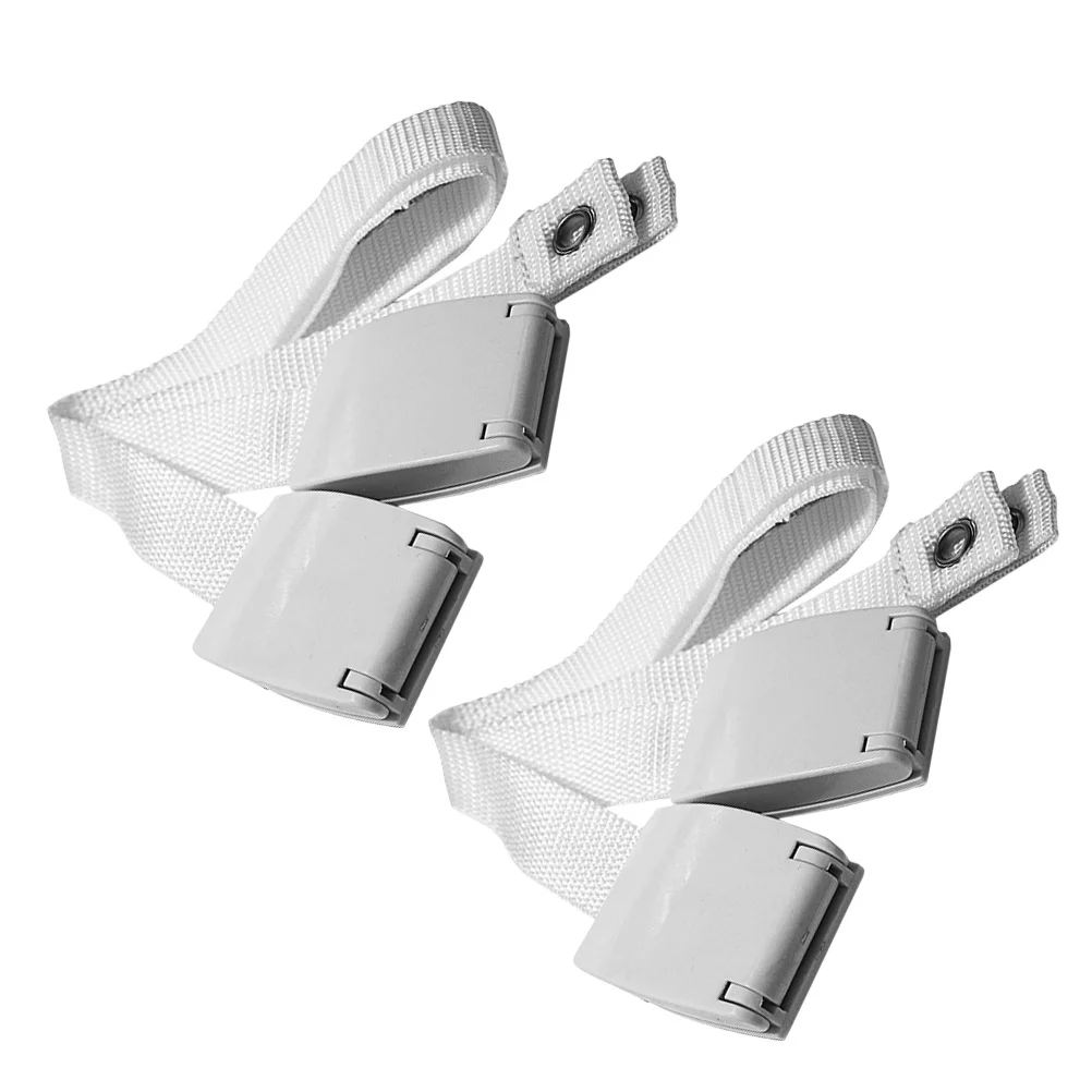 2Pcs Anti Tip Furniture Strap Adjustable Anchor Chinlon ABS Durable 100kg Weight Bearing Snapping Design Easy Assembly